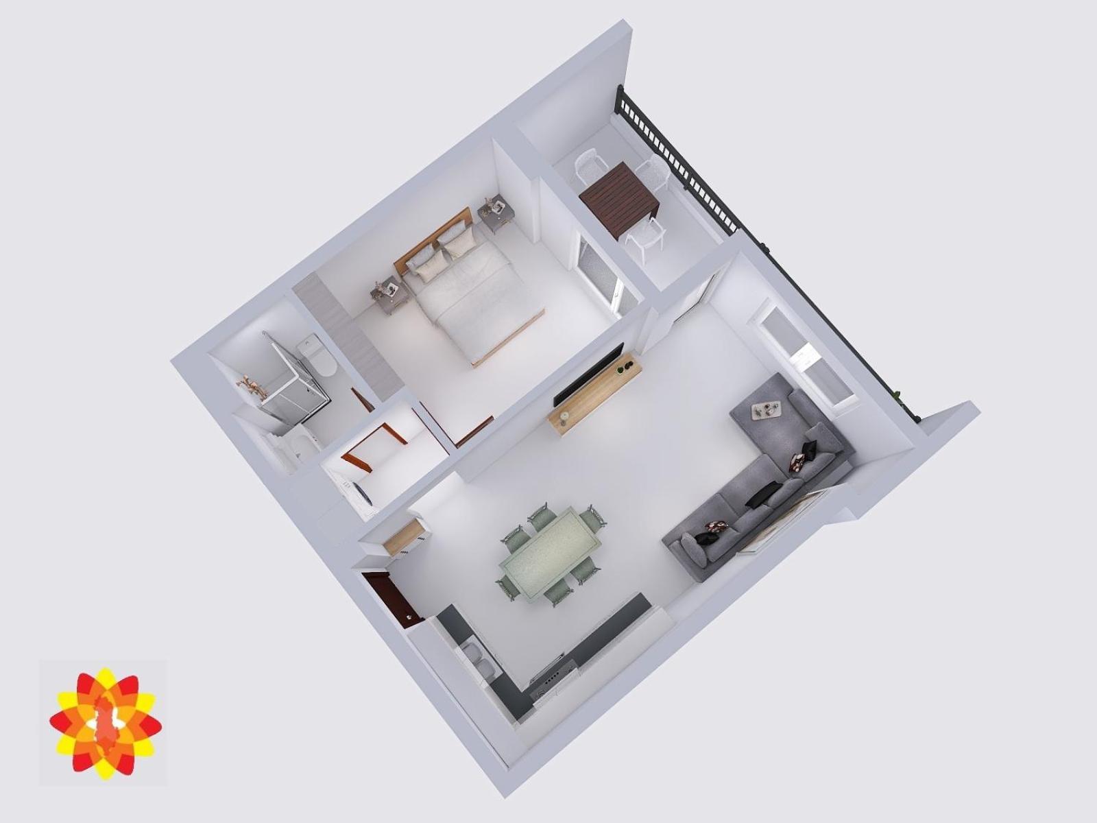 Rose Sea View Apartment Σαράντα Εξωτερικό φωτογραφία